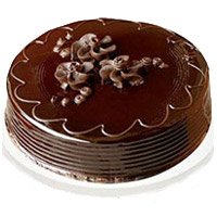 Send Rakhi with 1 Kg Eggless Chocolate Truffle Cakes in India Online