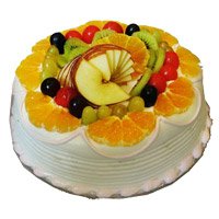 Send Rakhi with 1 Kg Eggless Fruit Cakes to India From 5 Star Bakery