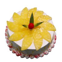 Buy Rakhi with 2 Kg Pineapple Cake to India From 5 Star Bakery on Rakhi