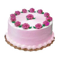 Online Strawberry Cake with Rakhi Delivery to India